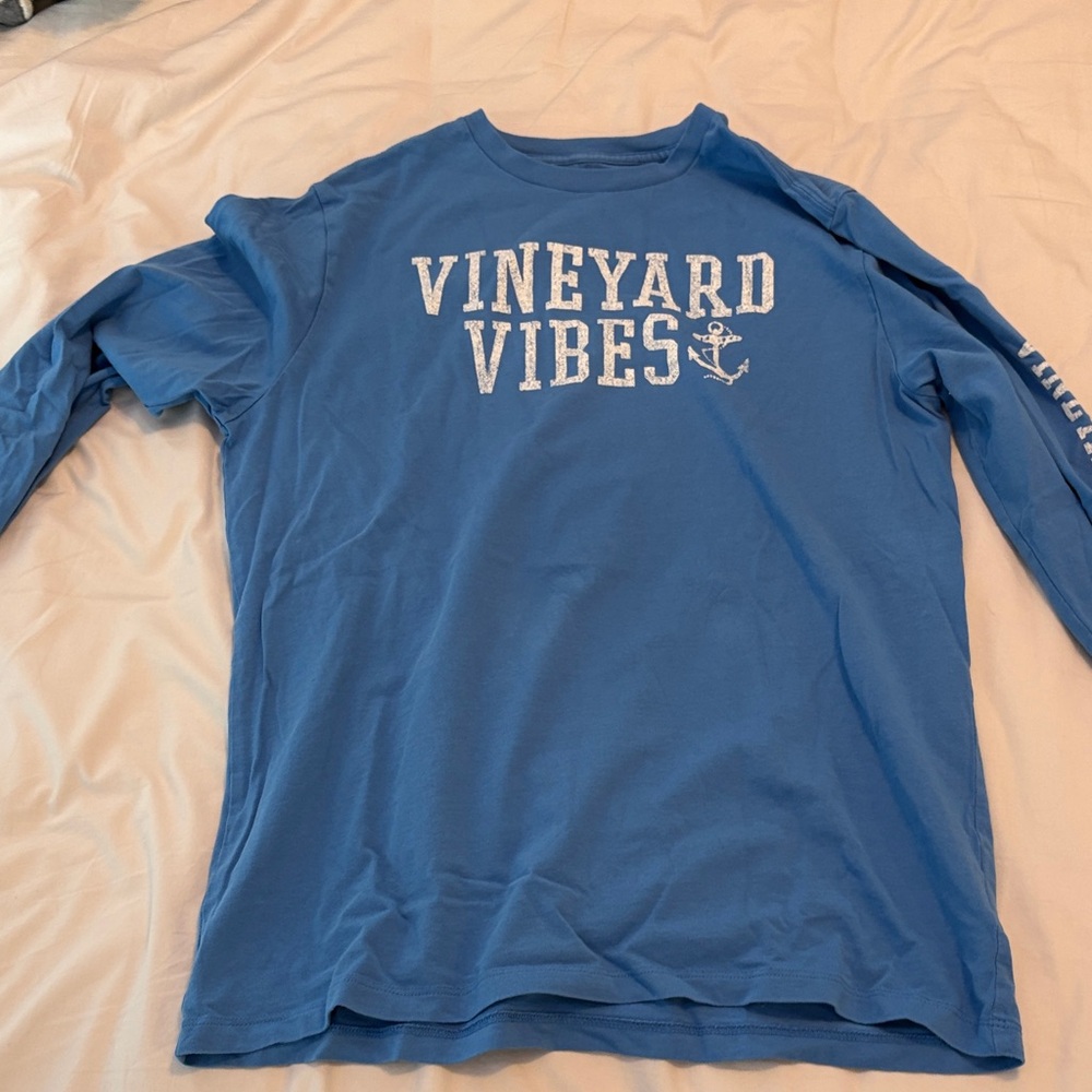 Vineyard Vines Vibrant Blue Long Sleeve Tee
